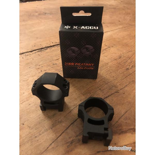 Vends Montage lunette 34mm VectorOptics X-ACCU picatinny low profile