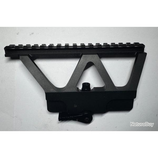 MONTAGE LATRAL PICATINNY POUR AK-47/AK-74 - FIXATION RAPIDE QD - TAT NEUF