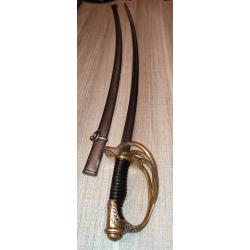 Sabre d'officier de cavalerie modèle 1822 avec son fourreau fabrication civile Barré à Paris