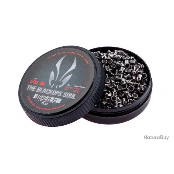 500 Plombs Black Ops Soul tête pointue 4.5mm