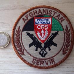 écusson obsolète collection P.N CRS sécurisation ambassade AFGHANISTAN OPEX