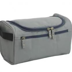 Trousse de Toilette Suspendue Unisexe - Spacieuse & Élégante - Voyage Gris 25 x 15 x 14