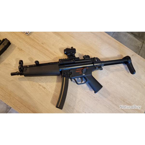 Tokyo Marui MP5A5 NGRS — excellent état — complète (boîte, housse, accessoires)
