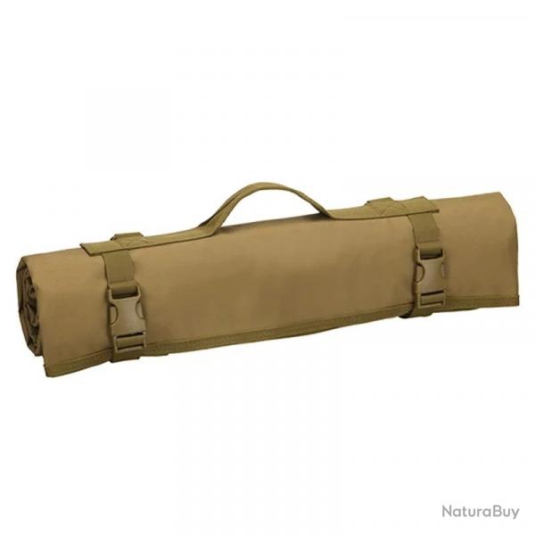 Tapis de Tir Tactique Etanche XXL 208×150 cm Antidérapant Enroulable MOLLE Idéal Chasse Tir Kaki