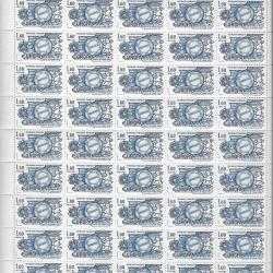 planche complète de timbres neufs de France 40