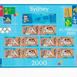 bloc postal de timbres neufs de France 2