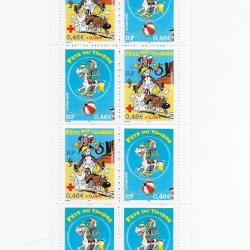 carnet postal de timbres neufs de France 8