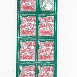 carnet postal de timbres neufs de France 9