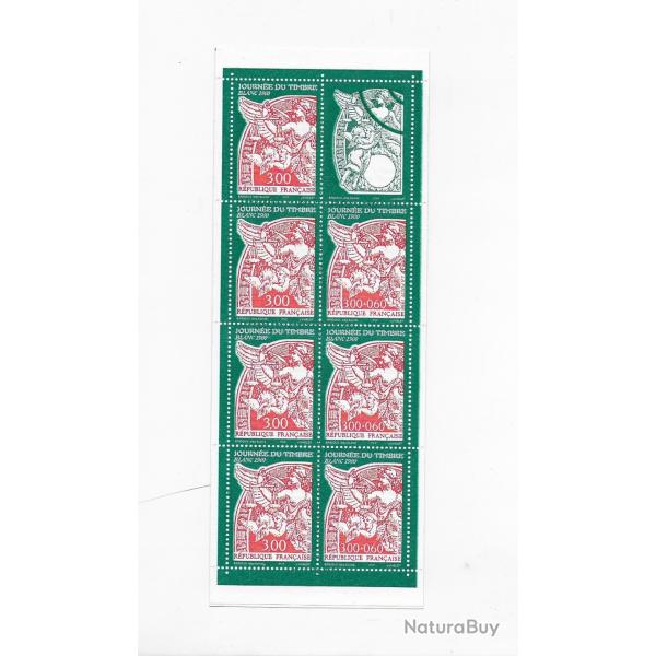 carnet postal de timbres neufs de France 9