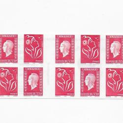 carnet postal de timbres neufs de France 16