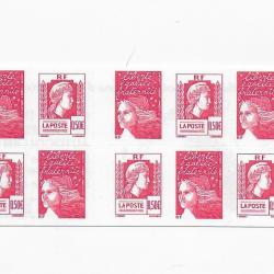 carnet postal de timbres neufs de France 17