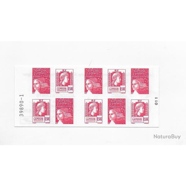 carnet postal de timbres neufs de France 17