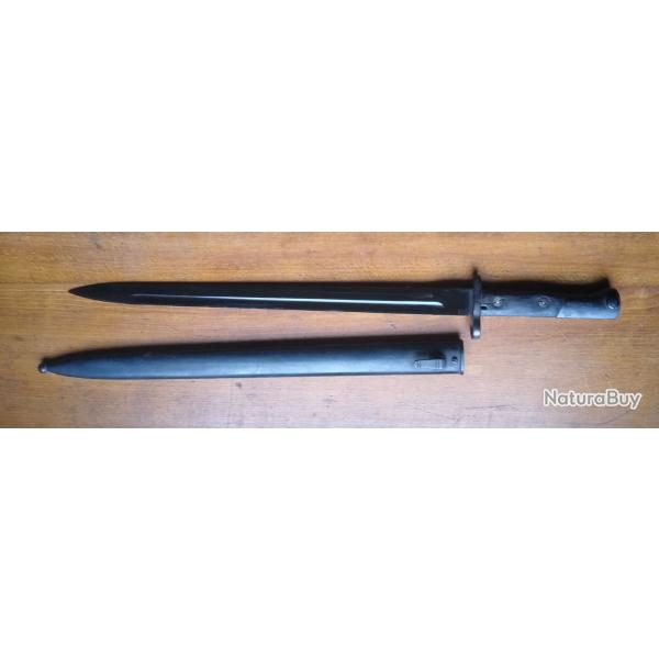 Baonnette Belge Mle 1924 long Baio Belgique Mauser export
