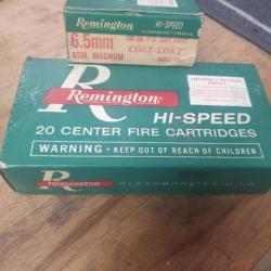 20 Munitions 6.5 mm Remington 100 Gr.PTD. SOFT POINT HI-SPEED colection