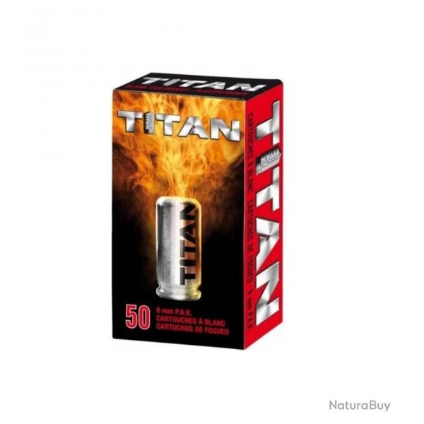50 cartouches  blanc Titan 9mm PAK (Pistolet)