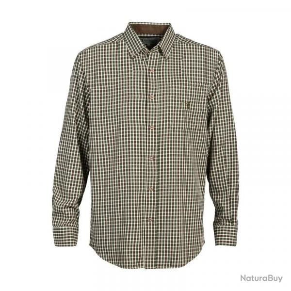 Chemise Enfant Percussion Petits Carreaux Marron Vert