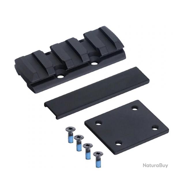 Rail Picatinny 5,6 cm pour bande ventilée de fusil de 6 à 10 mm de large