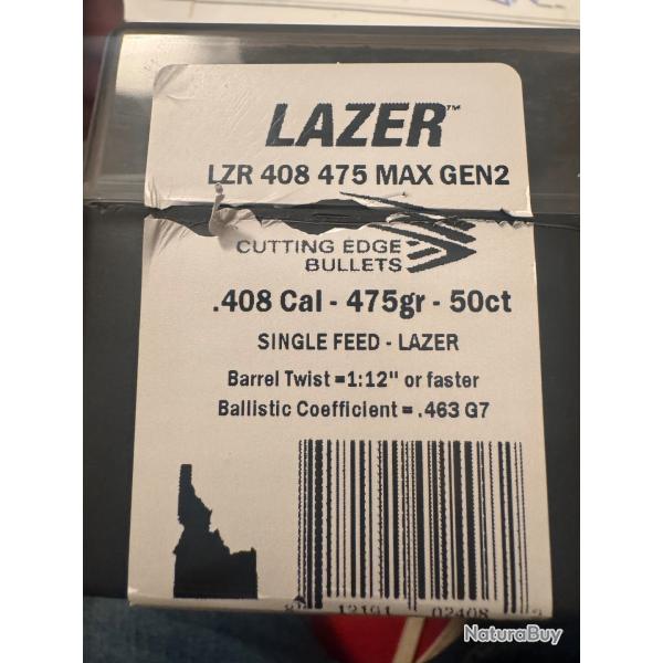 Cutting Edge cal. 408 lazer