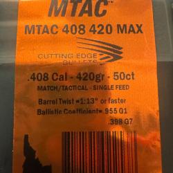 Cutting Edge 408 cal. MTAC 420 max