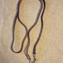 Sangle en cuir pour corne ou trompe de chasse