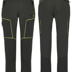 PANTALON ÉLASTIQUE - WALKER MAN PANT - ZOTTA FOREST - Vert avec des détails jaune fluo