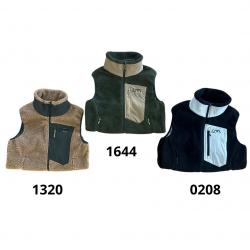 GILET EN POLAIRE AGNEAU - NEPAL MAN FLEECE VEST - ZOTTA FOREST - Noir et Blanc 0208