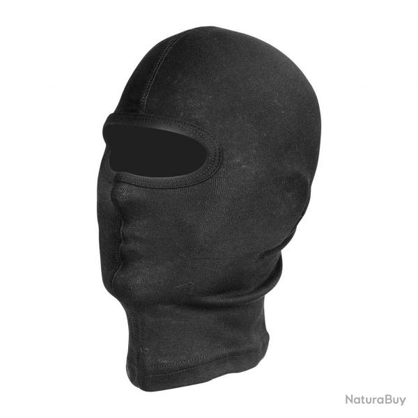 Cagoule 1 trou en Soie Noir