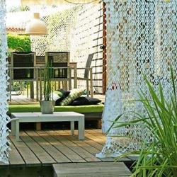 Filet de camouflage à la découpe (2,20m de large) - Blanc/Gris Blanc