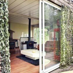 Filet de camouflage à la découpe (2,20m de large) - Vert/Marron Vert