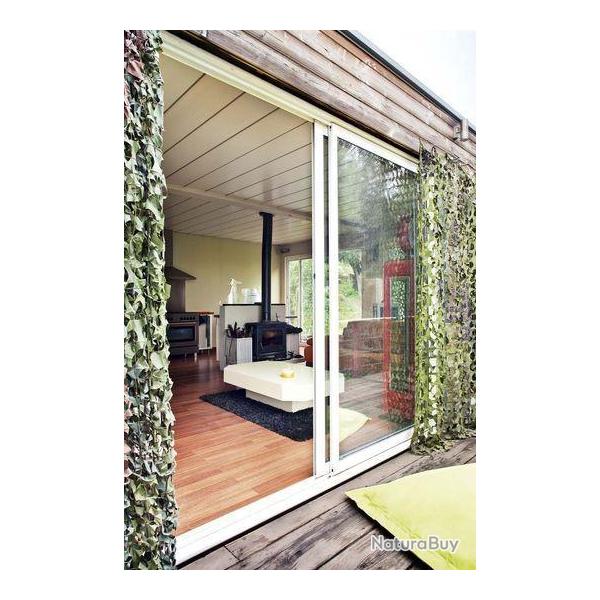 Filet de camouflage à la découpe (2,20m de large) - Vert/Marron Vert