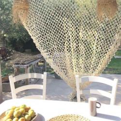 Filet de camouflage à la découpe (2,20m de large) - Beige clair/Beige foncé Beige