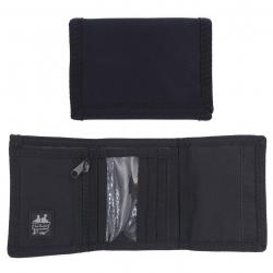 Portefeuille uni militaire Noir