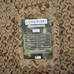 Filet de camouflage à la découpe Camo First (2m de large) - Beige clair/Beige foncé Beige