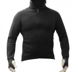 Veste Ullfrotté Artica Trek 400g Merinos Noir