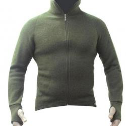 Veste Ullfrotté Artica Trek 600g Merinos Vert