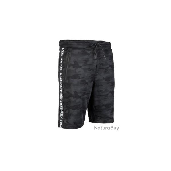 SHORT DE SPORT MIL-TEC Black Camo 3XL