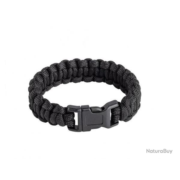 Bracelet Paracorde de survie Noir S