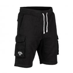 Short en coton Multipoches Noir