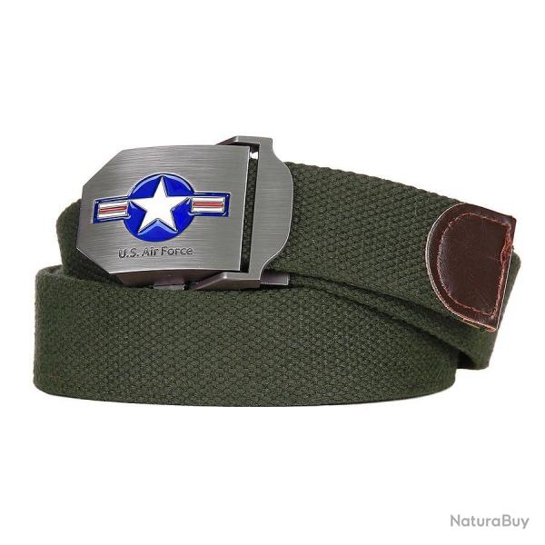 Ceinture en Tissu "US Air force WWII" Vert