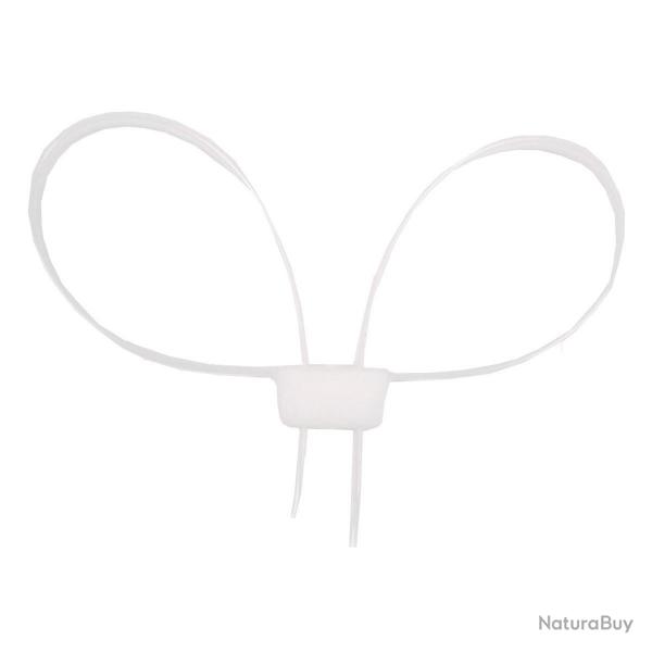Menotte en Plastique Blanc