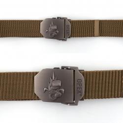 Ceinture boucle gravée LEGION Beige