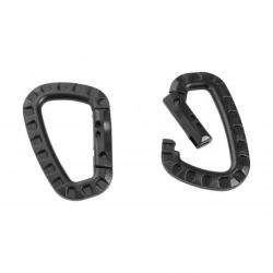 Mousqueton ABS - Vendu par 2 Noir