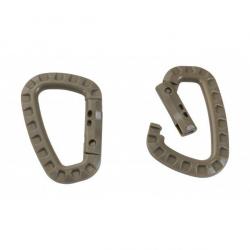 Mousqueton ABS - Vendu par 2 Beige