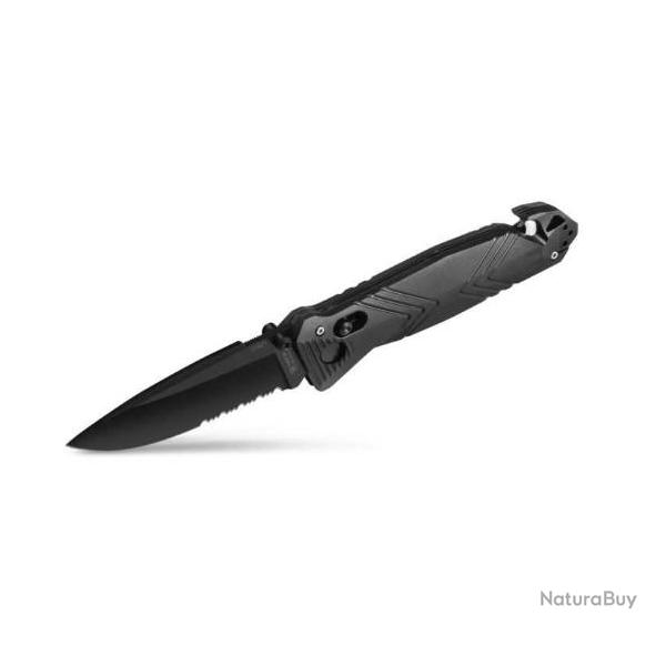 Couteau CAC Lame Srration / Manche PA6 Noir