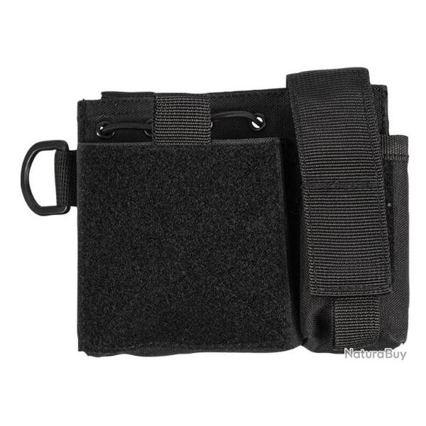 Poche plate molle Admin Noir