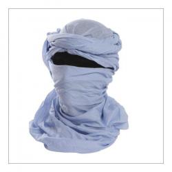 Chèche militaire en Coton Bleu ciel