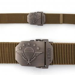 Ceinture boucle gravée PARA Beige