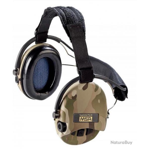 Casque anti-bruit "Suprême Pro-X" serre-nuque Multicam