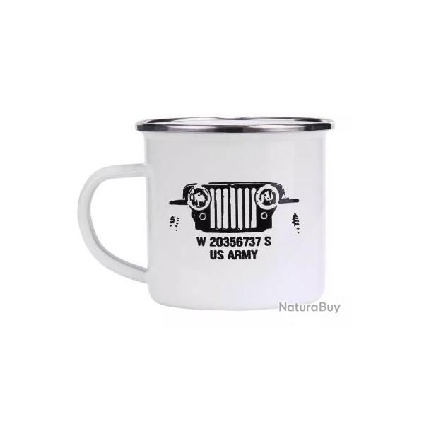 Tasse US Army en mail Blanc