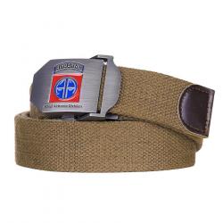 Ceinture en Tissu "82nd Airborne" Beige